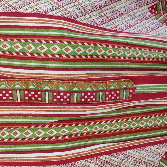 VTG 70’s Multicolor Boho Dress - Picture 3 of 12